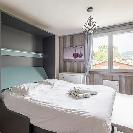 Vue Montagnes Depuis Le Lit - 1 Piece - Navettes 50m - Tramway Mont-blanc Apartment Saint-Gervais-les-Bains